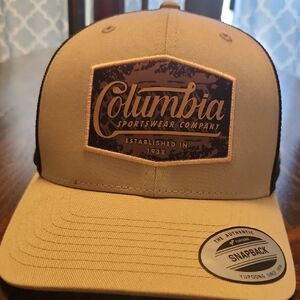 Columbia Khaki and Black Trucker Snapback Hat